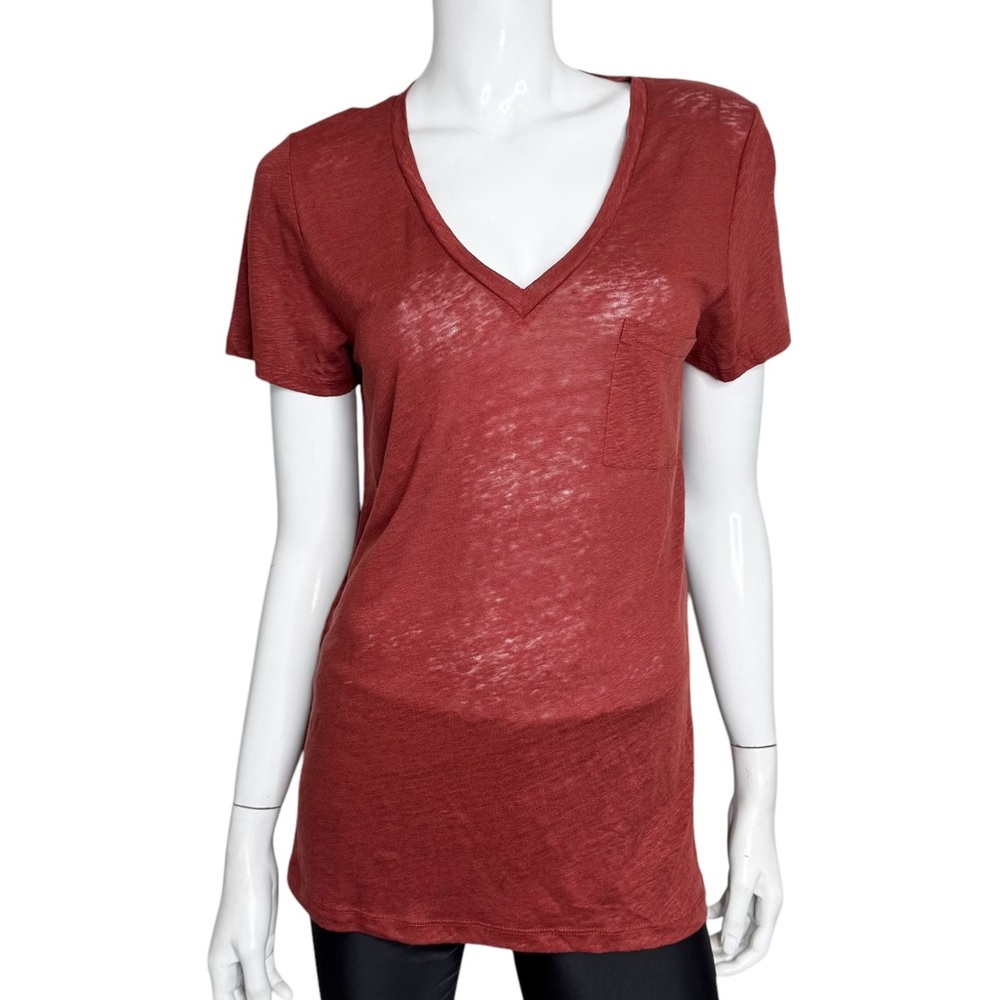 4/$40  J. Crew V-Neck Short Sleeveve Red‎ Tee Shirt
